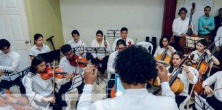 Inauguración de clases en la Escuela Alfredo Barrera, Managua