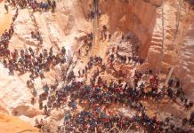 Foto: Derrumbe en mina de Venezuela /cortesía