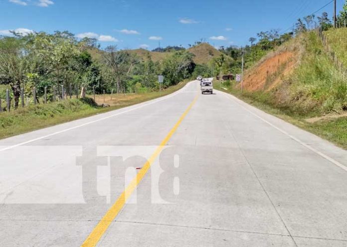 1 Carretera de concreto hidráulico conecta Siuna, Rosita y Bonanza