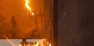 Foto: Incendio consumió vivienda en Juigalpa/TN8