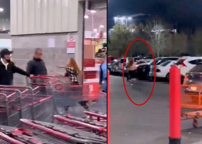 Mujer se quita la ropa y sale corriendo desnuda tras ser acusada de robo