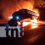 Foto: Voraz incendio en carretera norte /TN8