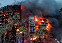 Foto: Incendio en Valencia España /cortesía
