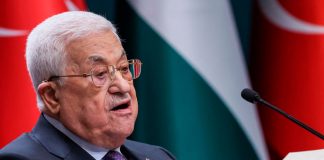 Foto: Presidente de Palestina pide auxilio /cortesía