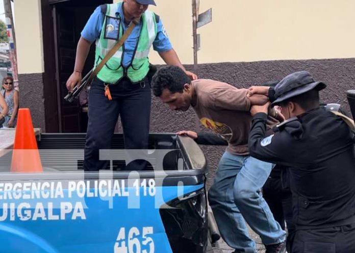 Foto: Héroe ciudadano captura a ladrón tras robo en Juigalpa/TN8