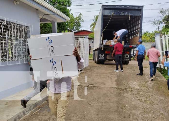 Llega a Bluefields el material electoral auxiliar para las elecciones regionales