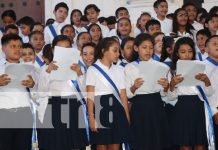 Niños y niñas rinden homenaje al Poeta Rubén Darío con un maravilloso concierto Dariano Foto: Niños y niñas rinden homenaje al Poeta Rubén Darío con un maravilloso concierto Dariano / TN8