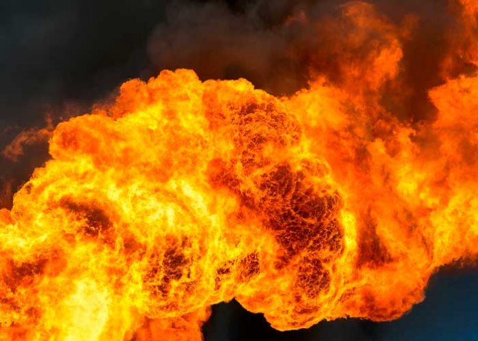 Foto: Incendio en India /cortesía