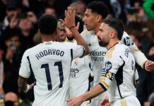 Madrid golea al Girona para afianzarse en el liderato español real, madrid, girona, fútbol,