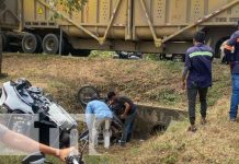 Un hombre muerto y un extranjero herido tras choque en Nandaime Foto: Fatal accidente de tránsito en la carretera Nandaime-Rivas / TN8