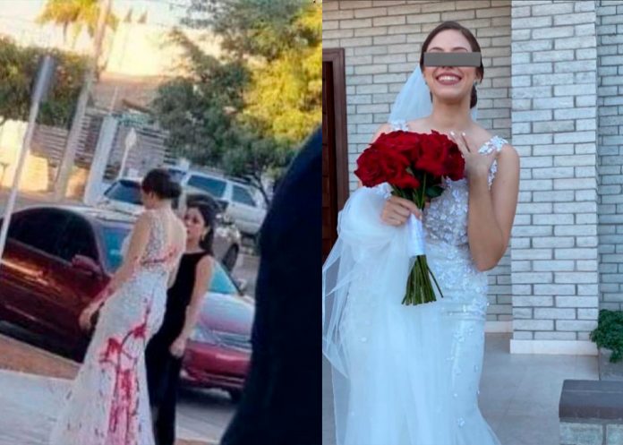 Le lanza pintura a la novia para detener la boda de su hijo