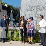 Canciller de Bolivia rinde homenaje a héroes de Nicaragua tras su visita Foto: Visita al monumento de héroes y mártires de Nicaragua por parte de la Canciller de Bolivia / TN8