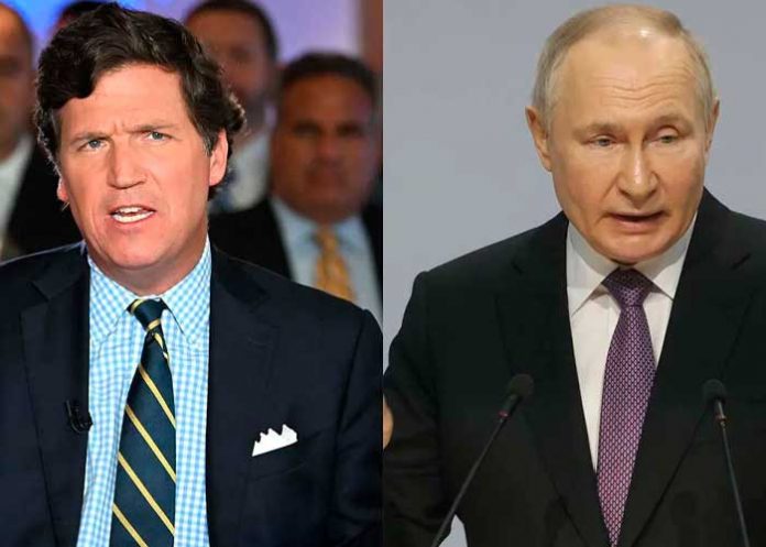 Foto: Entrevista de Tucker Carlson con Vladimir Putin, presidente de Rusia