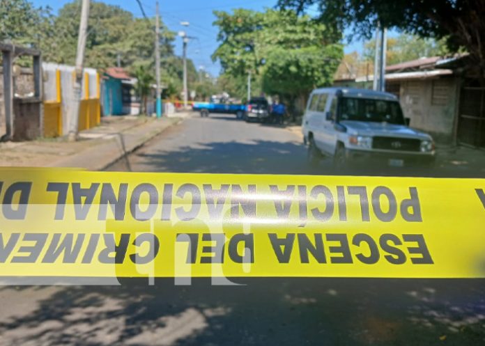 Foto: Investigación de crimen en el barrio Domitila Lugo, Managua / TN8