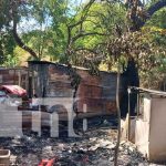 Foto: Incendio consume una vivienda del Reparto Santa Clara, Managua / TN8