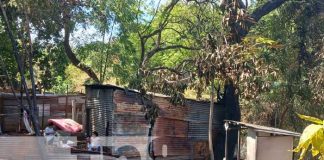 Foto: Incendio consume una vivienda del Reparto Santa Clara, Managua / TN8