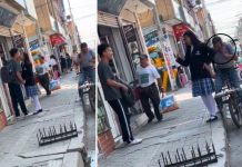 Espera a que su hija le dé besitos a su novio