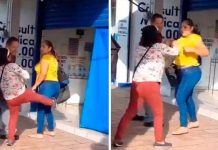Señora encuentra a su marido con la «otra» y se armó la guerra (Video) En plena calle mujeres se pelean por un amor