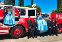 Quinceañera regala lindas palabras a su padre bombero ¡Orgullosa de ser tu hija! Quinceañera rinde un homenaje a su padre bombero