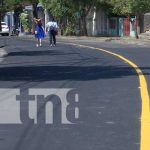 Ciudad Jardín se transforma con modernas cuadras recarpeteadas Foto: Calles mejoradas en Ciudad Jardín, Managua / TN8