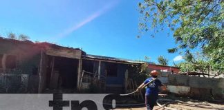 Foto: Afectaciones por incendio en un barrio de Rivas / TN8