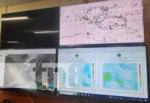 Toca aguantar: El calorazo sigue esta semana, asegura el INETER en Nicaragua Foto: Proyección del clima en Nicaragua / TN8