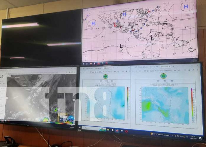 Foto: Proyección del clima en Nicaragua / TN8
