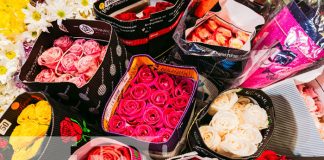 Foto: Comercio lleno de temática de San Valentín en el Mercado Roberto Huembes / TN8
