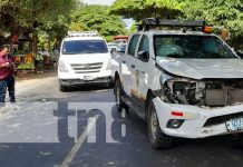Ancianos con heridas de gravedad en violento accidente en Rivas Foto: Fuerte accidente de tránsito en la Crtra. Panamericana Sur, Rivas / TN8