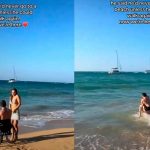 Lleva a su novio en silla de ruedas a conocer la playa