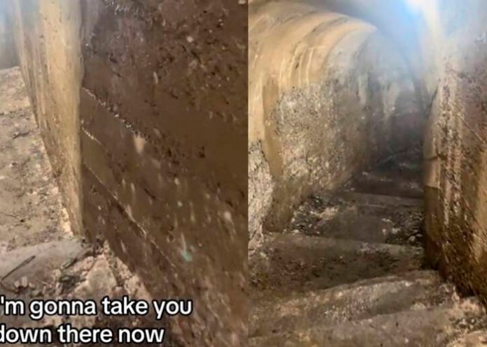 Desde el patio de su casa, descubre un refugio subterráneo de la II Guerra Mundial