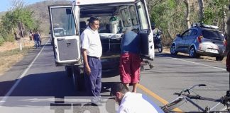 Foto: Ciclista de 65 años embestido por una camioneta en Comalapa, Chontales/TN8