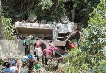 Un fallecido tras accidente del camión que cayó a un abismo en Nueva Segovia Un fallecido tras accidente del camión que cayó a un abismo en Nueva Segovia