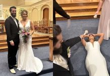 «Sí, acepto» Novia se desmaya en plena boda luego de dar el sí "Sí, acepto" Novia se desmaya en plena boda luego de dar el sí