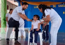 Realizan lanzamiento de escuelas saludables en el municipio de Nandaime Foto: Niños de Nandaime inspirando salud /cortesía