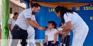 Foto: Niños de Nandaime inspirando salud /cortesía