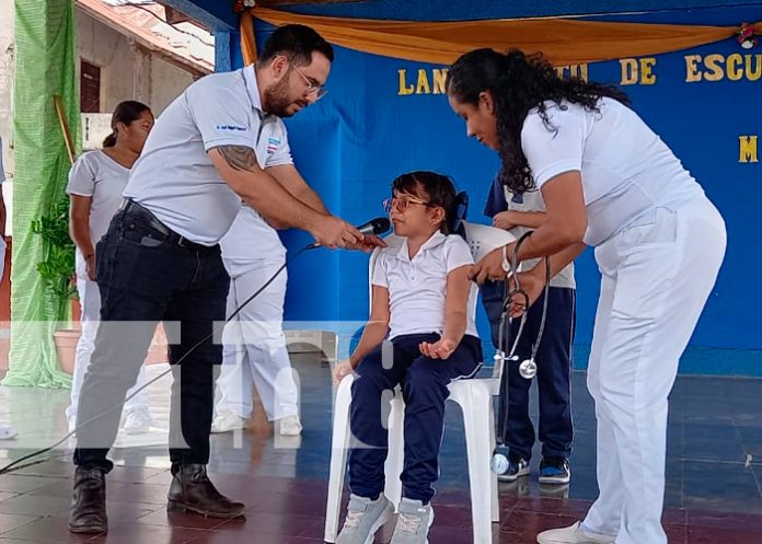 Foto: Niños de Nandaime inspirando salud /cortesía