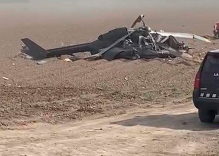 1 Foto: Helicóptero militar de Estados Unidos se estrella cerca de la frontera con México/Cortesía