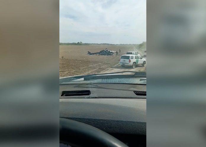 Foto: Helicóptero militar de Estados Unidos se estrella cerca de la frontera con México/Cortesía