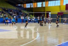 Leonas de Managua se enfrentan a un emocionante partido de voleibol contra las jaguares de UAM