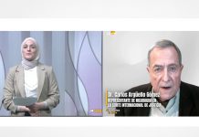 Entrevista de Palestinian Broadcasting Corporation al Doctor Carlos Argüello Gómez
