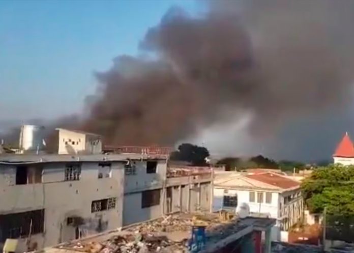 Foto: Prisión de Haití en llamas /cortesía