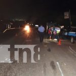 Foto: Una mujer muere atropellada al intentar cruzar la carretera entre Sebaco y Matagalpa/TN8