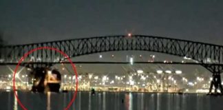 Barco derriba un puente de Baltimore, Estados Unidos dejando 20 desaparecidos