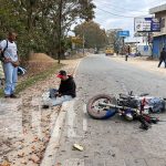 Colisión de dos motocicletas dejan a sus ocupantes lesionados en Jalapa Foto: Colisión de dos motocicletas dejan a sus ocupantes lesionados en Jalapa/TN8