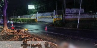 Foto: Motociclista pierde la vida al estrellarse contra la cuneta en la Carretera a Masaya/TN8