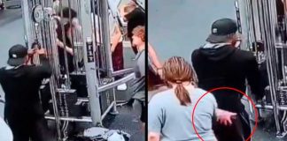 ¿Y si fuera al revés? Mujer manosea a un hombre en el gimnasio (Video)