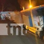 Accidente de una camioneta, una rastra y una cisterna en carretera Muy Muy- Boaco Accidente de una camioneta, una rastra y una cisterna en carretera Muy Muy- Boaco