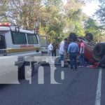 Dos camionetas se vuelcan el mismo día y en distintas horas en Jinotega Dos camionetas se vuelcan el mismo día y en distintas horas en Jinotega