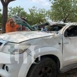 Incidente impactante: camioneta se vuelca en Carretera Norte